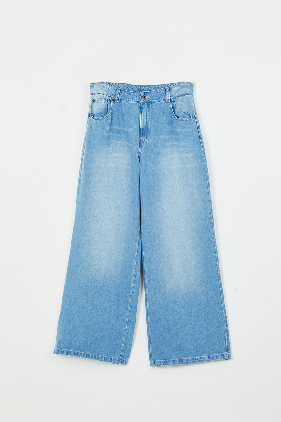 Jean Vintage Patch Low Wide Used Blue